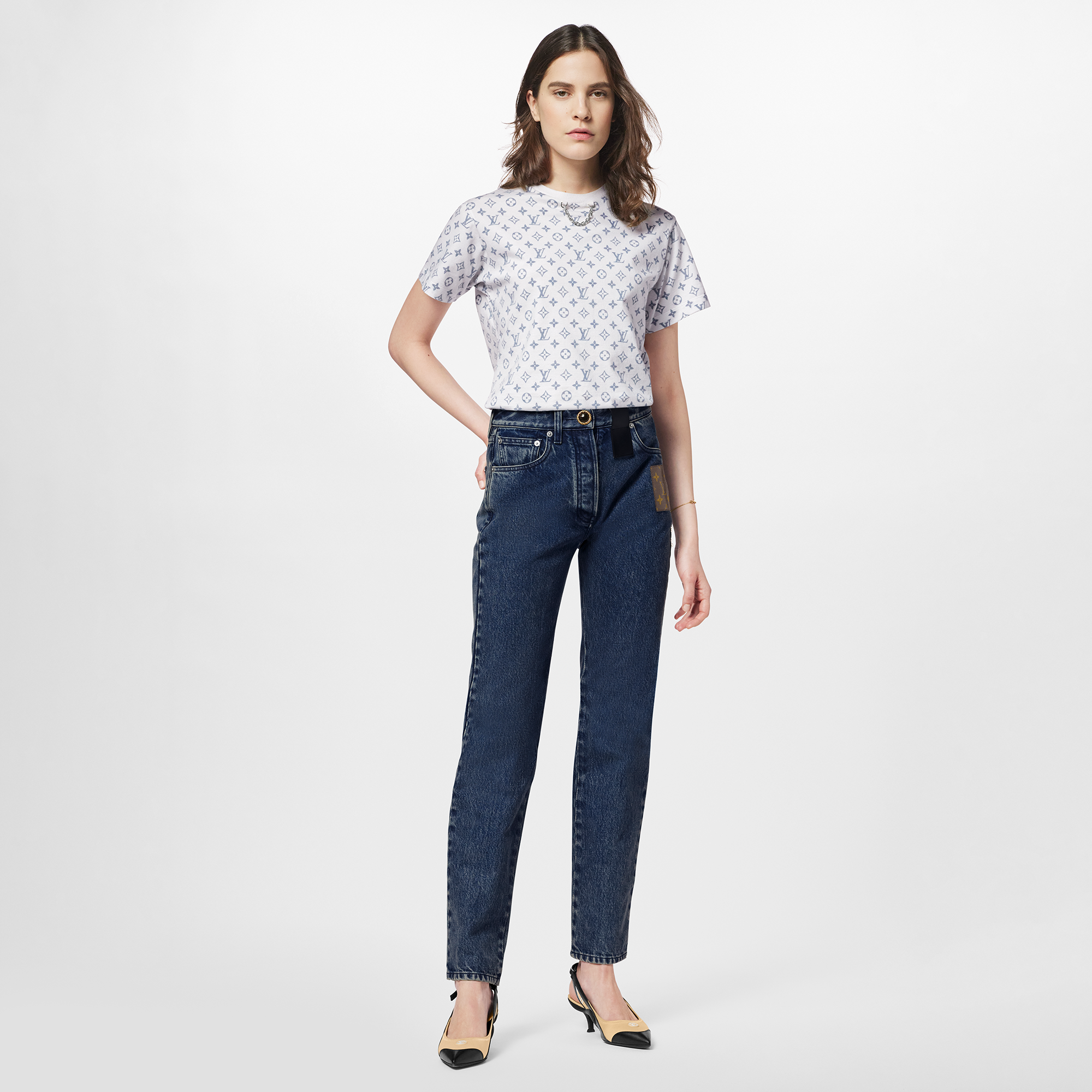 LV Escale Printed T-Shirt  in Women's Ready-to-Wear Tops collections by Louis Vuitton (Product zoom)